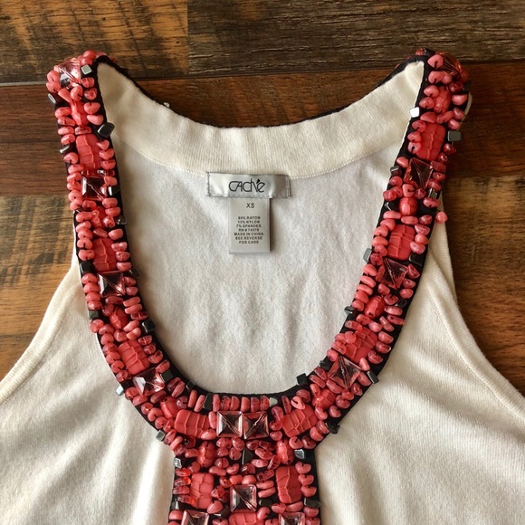Cache ladies sleeveless top -XS EUC - Picture 3 of 3